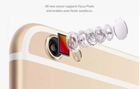 iPhone6s拍照、攝像性能均提升1200萬像素