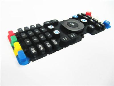 彩色硅膠遙控器按鍵 可印制數字、字符、圖標